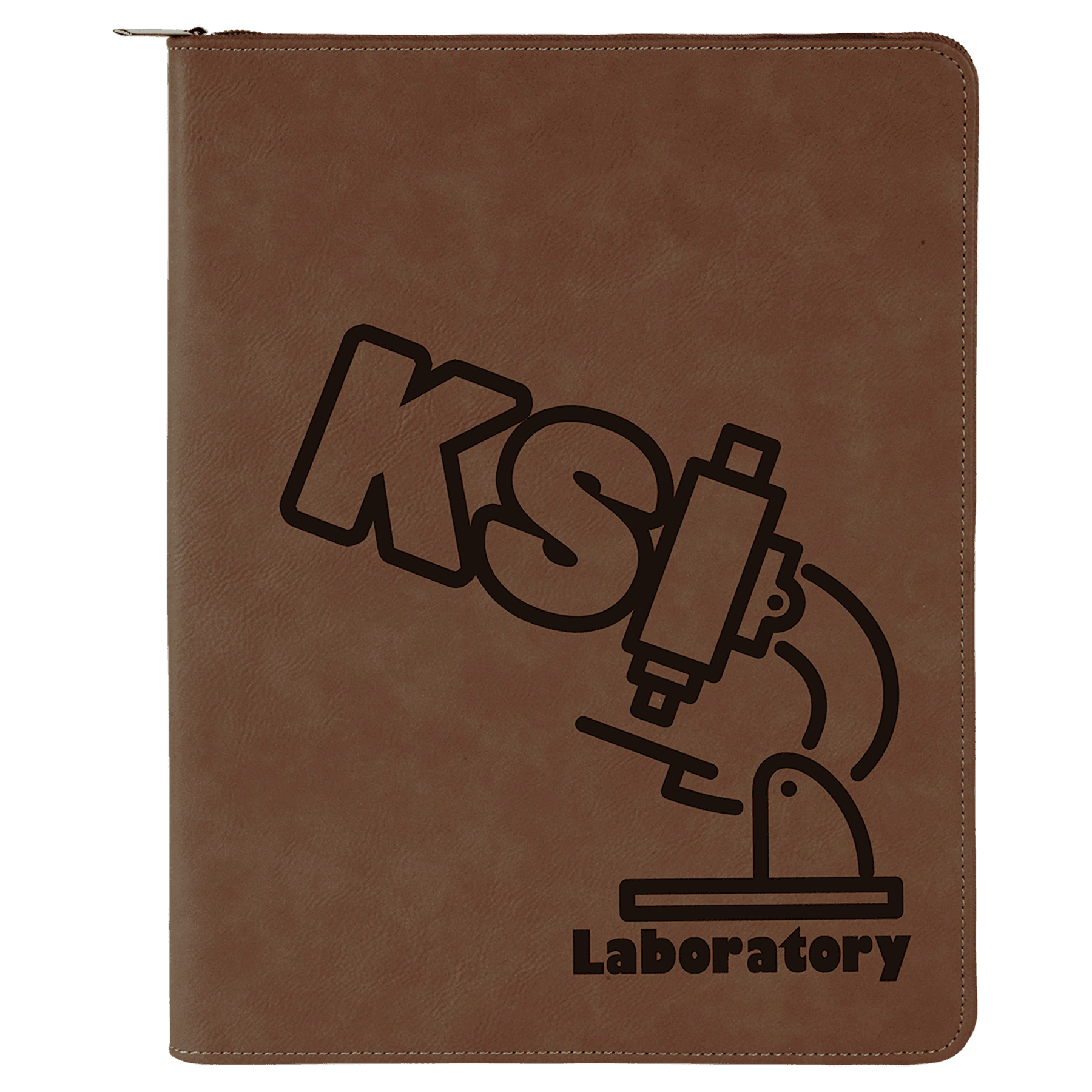 Zippered Leatherette Portfolio 9.5"x12"