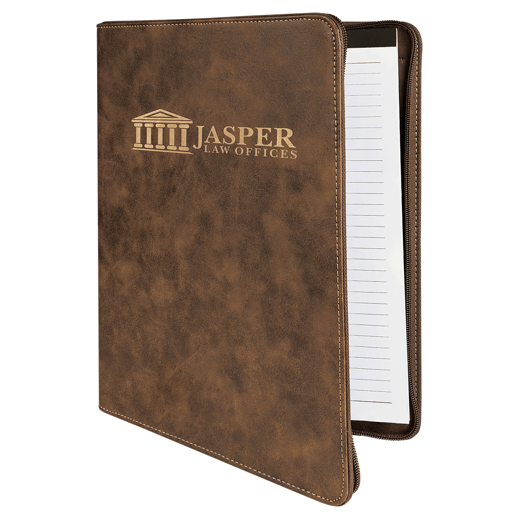 Zippered Leatherette Portfolio 9.5"x12"