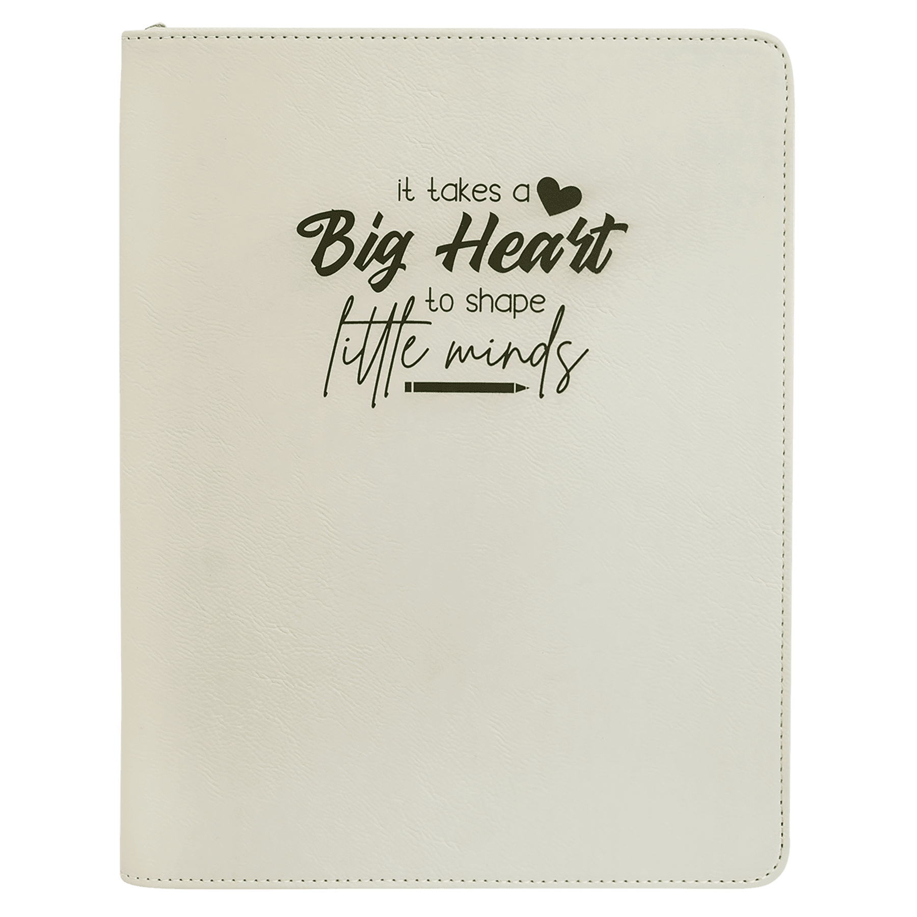 Zippered Leatherette Portfolio 9.5"x12"