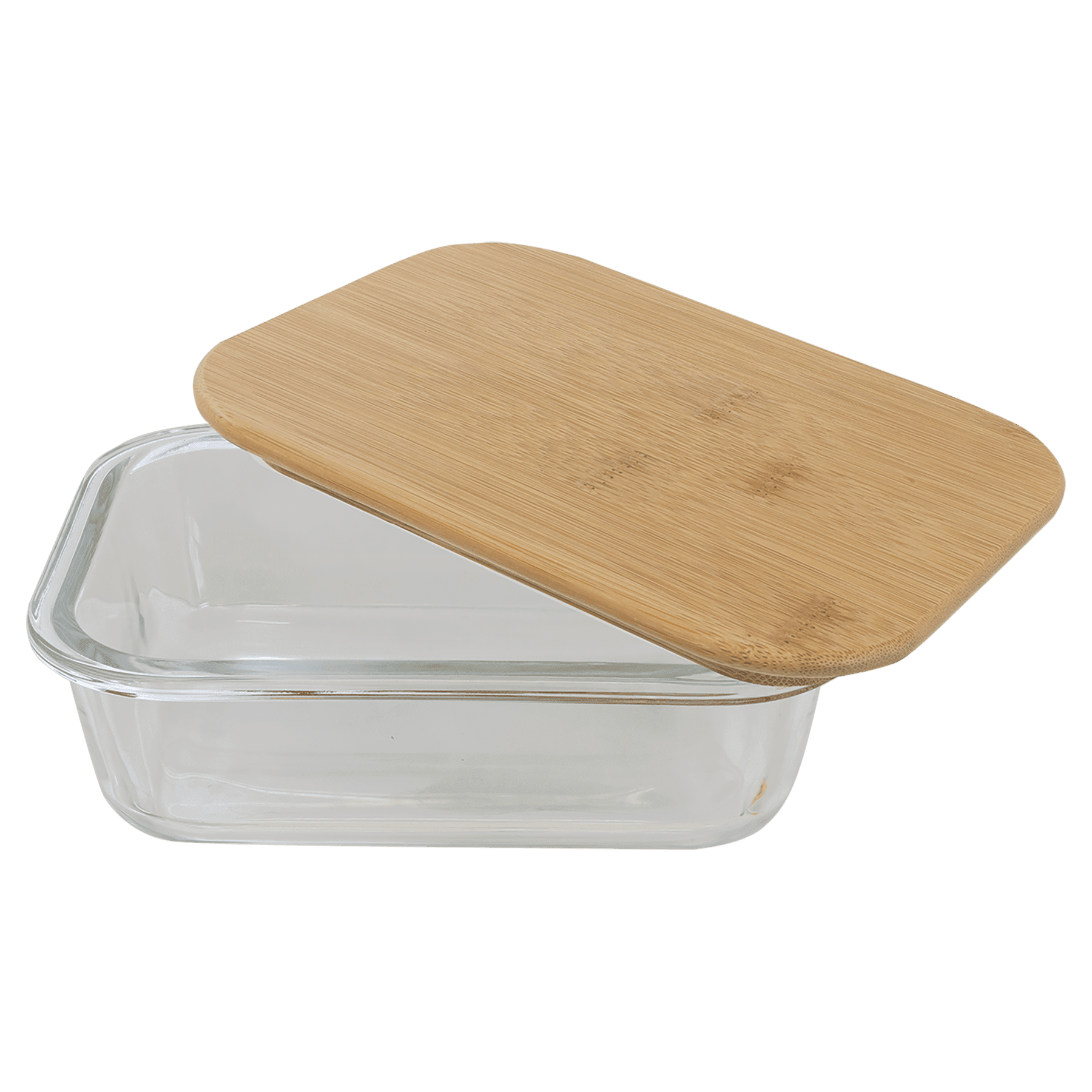 Glass Dish w/ Bamboo Lid