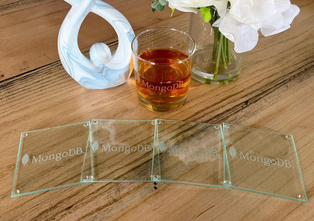 Refined Glass Coaster Set