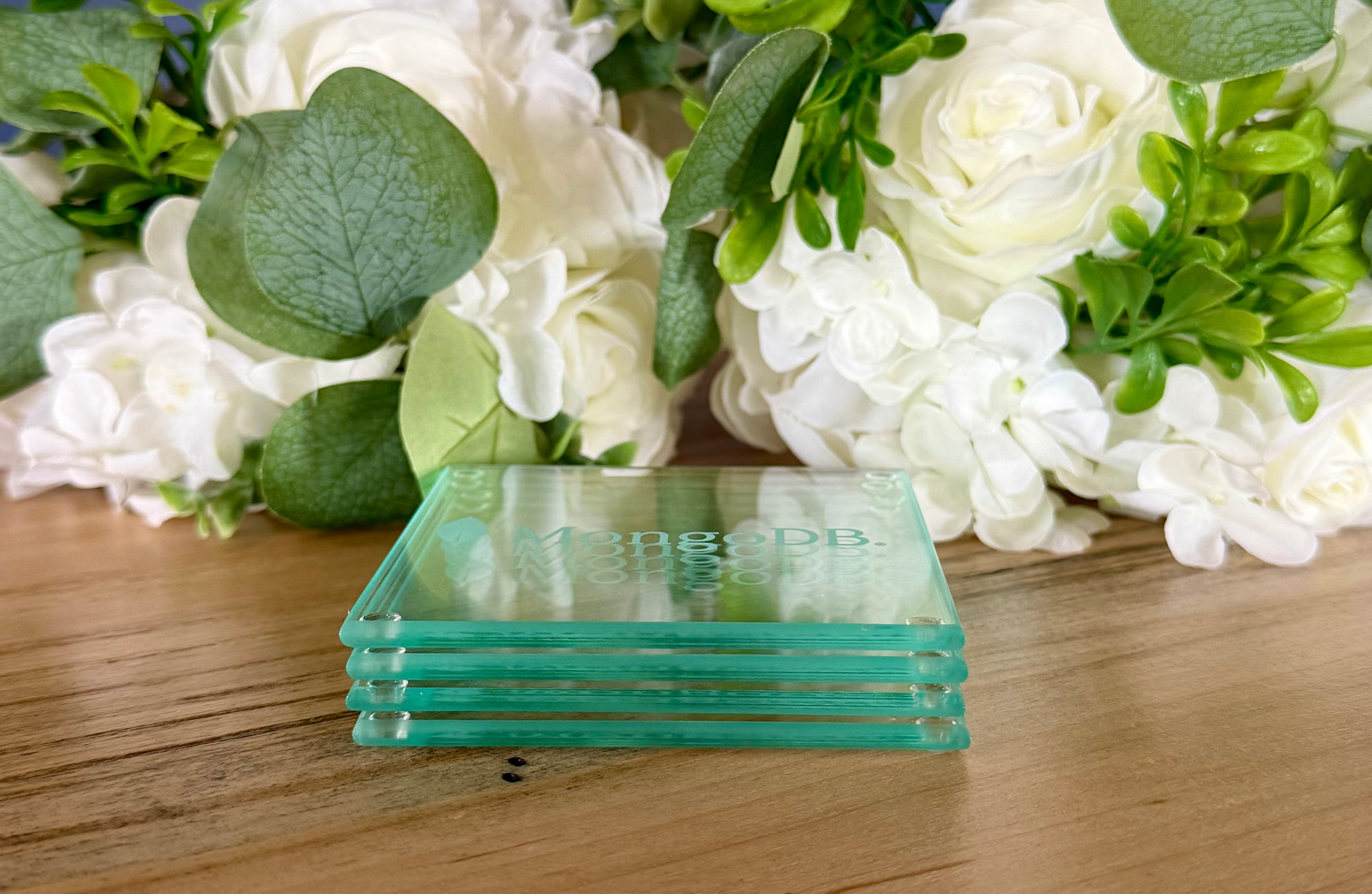 Refined Glass Coaster Set