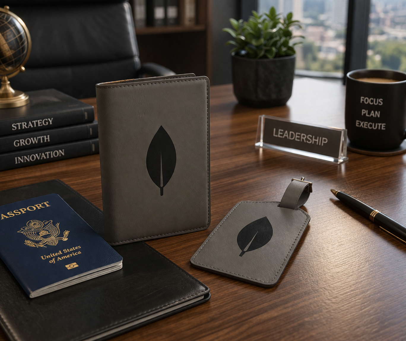 Passport Holder & Luggage Tag Set